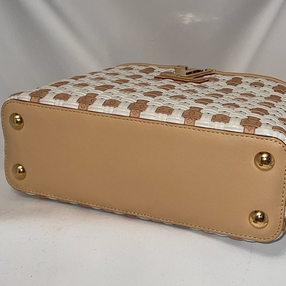 Louis Vuitton Capucine BB Heavenly Woven Satchel - Picture 10 of 12